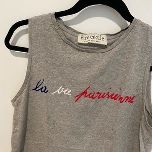 Etre Cecile Parisian tank top, size M